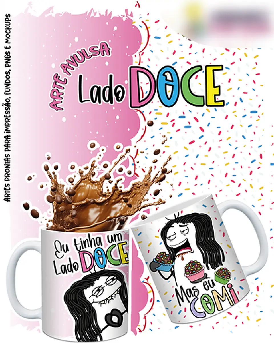 Arquivo Caneca Flork Eu tinha um Lado Doce... - Originale 1