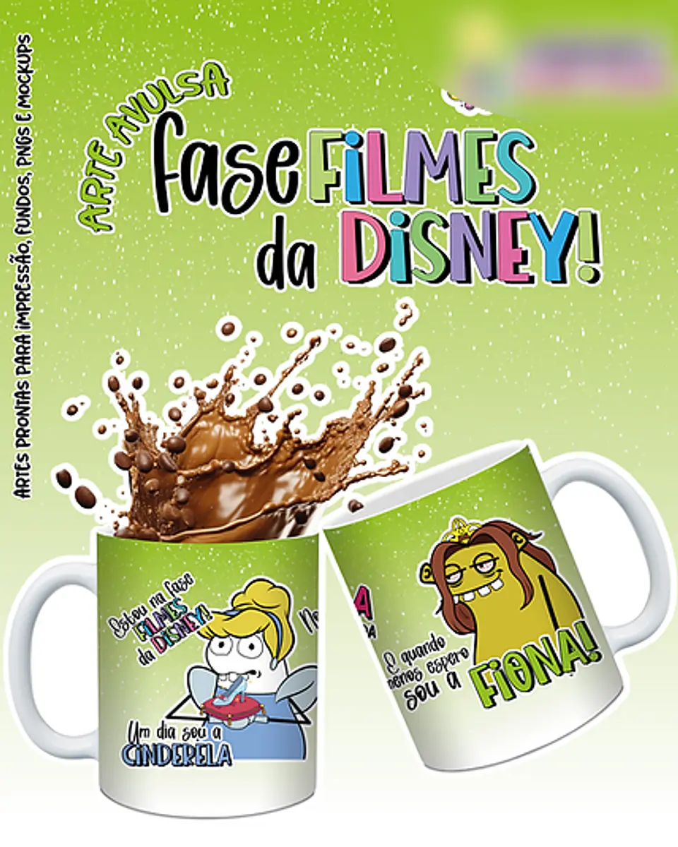 Arquivo Caneca Flork Frases Filmes Disney Princesas - Originale 1