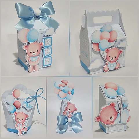 Arquivo de Corte Ursinho Balões Chá de Baby - CRIAR BV