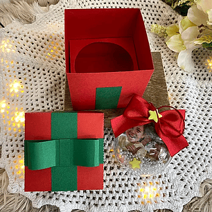 Arquivo Natal Caixa para Bolinha - SOMENTE MOLDE