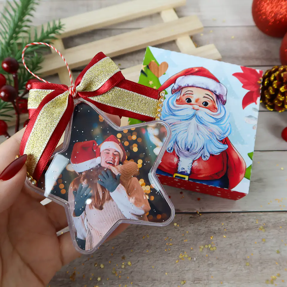 Arquivo Natal Caixa Estrela Acrílica - chuvinha 1