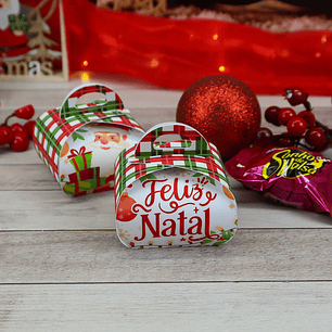 Arquivo de Corte Caixa para 1 Bombom Natal - Chuvinha de Papel