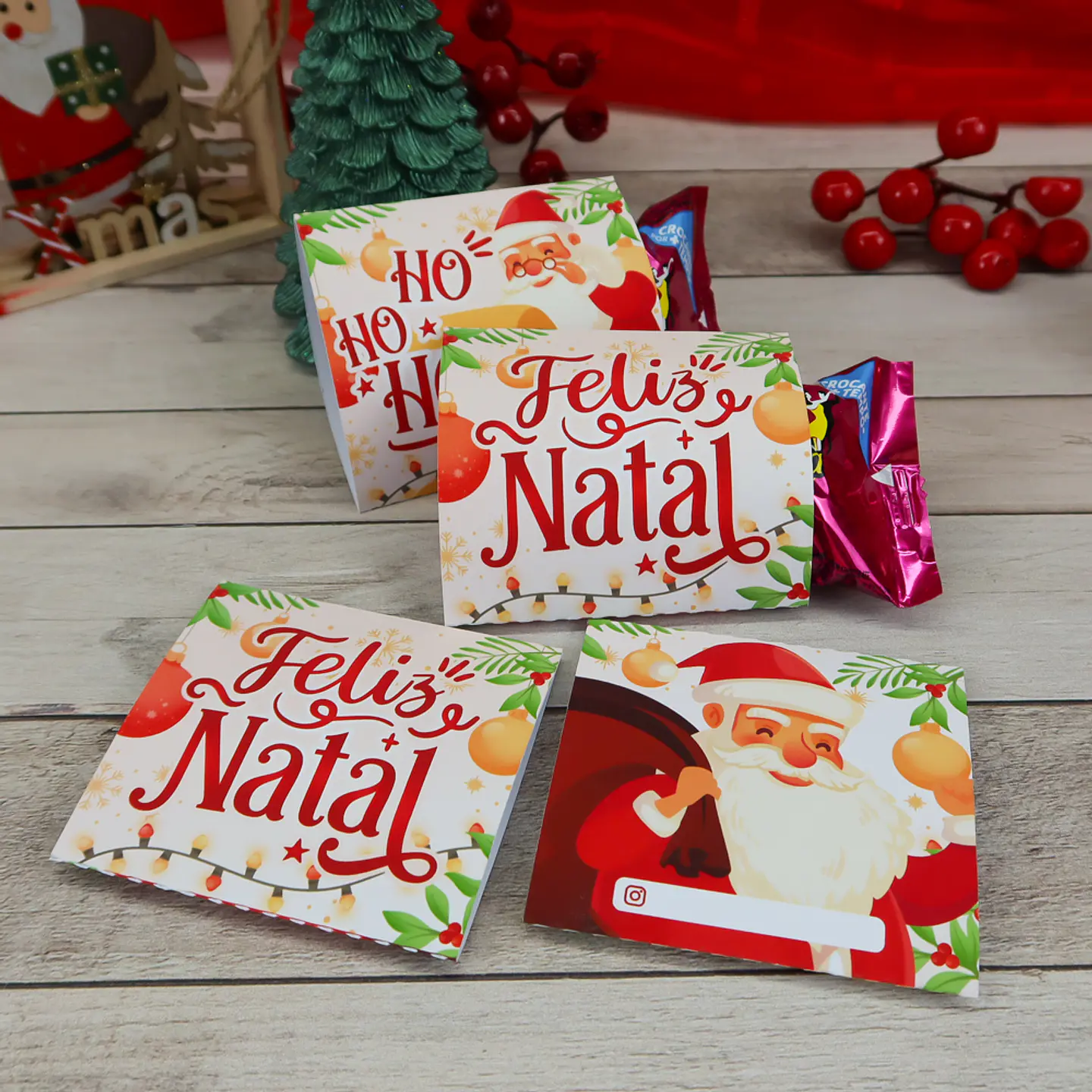 Arquivo de Corte Embalagem para Bombom Natal 2
