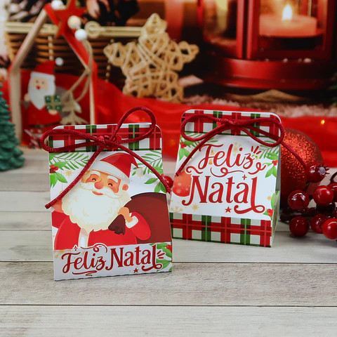 Arquivo de Corte Natal Caixinha para Blister - Chuvinha de Papel