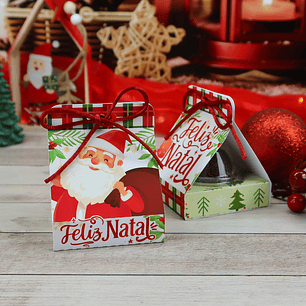 Arquivo de Corte Natal Caixinha para Blister - Chuvinha de Papel