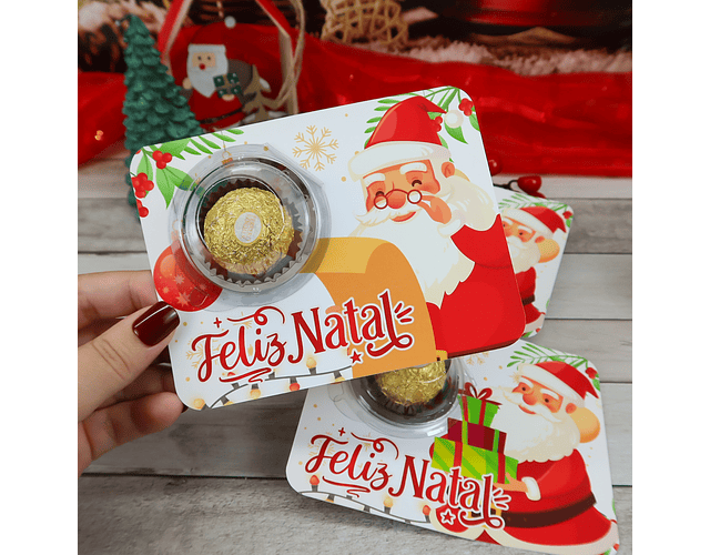 Arquivo de Corte Natal Card para Blister - Chuvinha de Papel