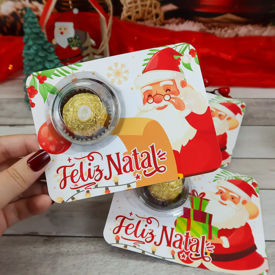 Arquivo de Corte Natal Card para Blister - Chuvinha de Papel 2