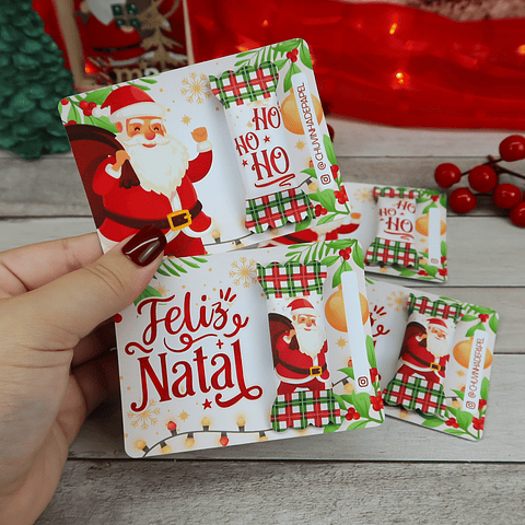 Arquivo de Corte Card para Balinha Natal - Chuvinha de Papel