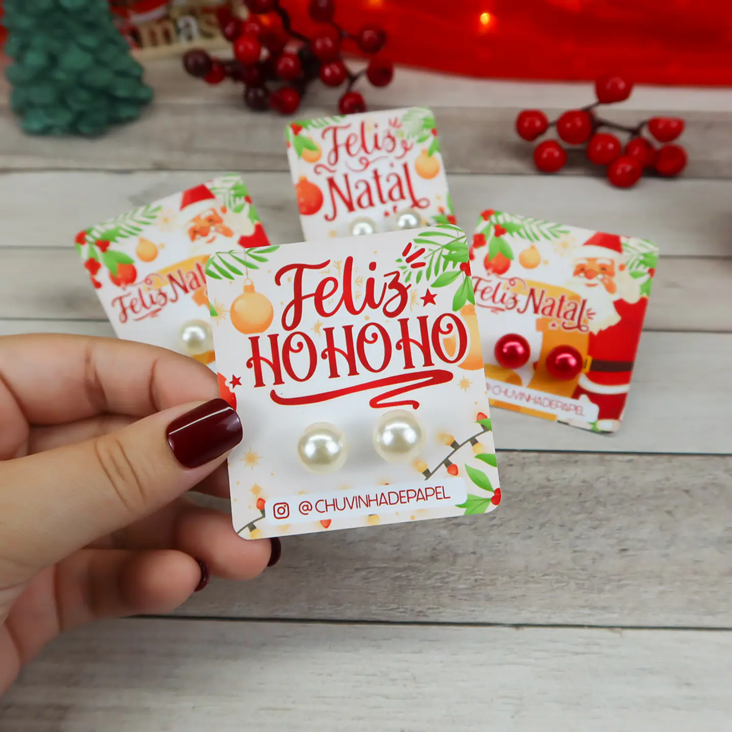 Arquivo de Corte Card para Brinco Natal  1