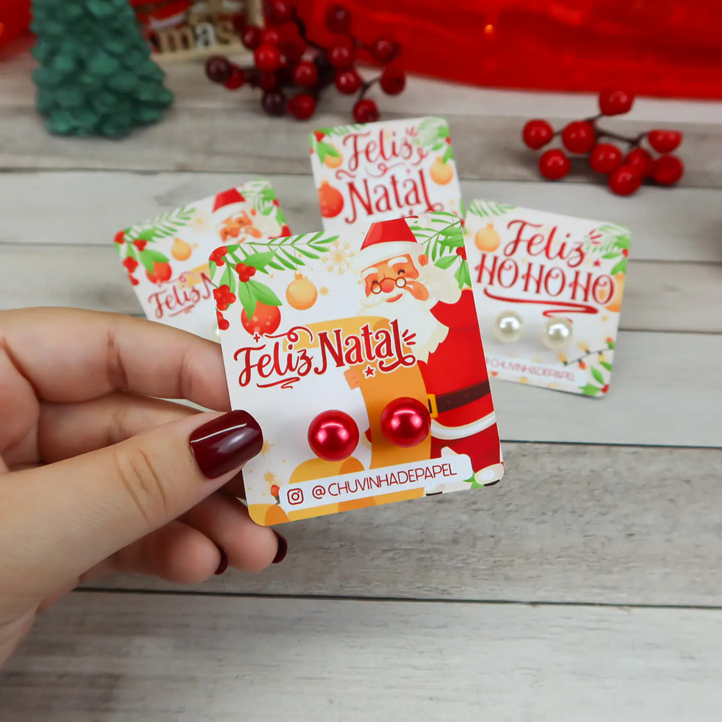 Arquivo de Corte Card para Brinco Natal  2