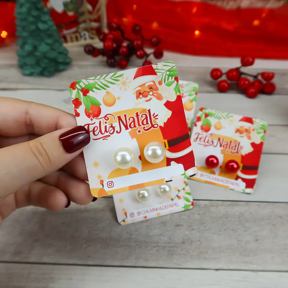 Arquivo de Corte Card para Brinco Natal  3