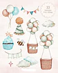 Kit Digital Ursinho Aquarela - in studio - Thumbnail 3