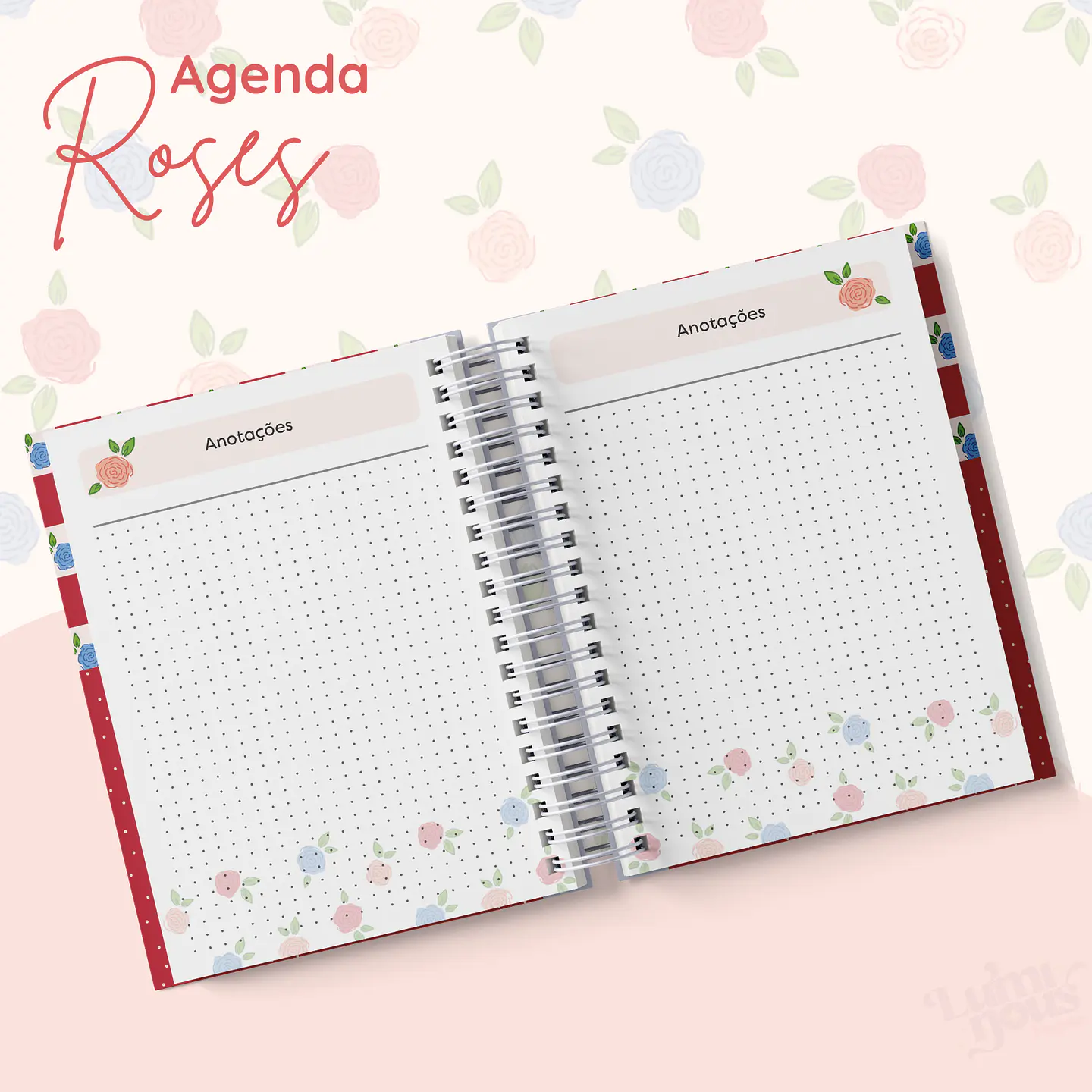 Arquivo Agendas 2025 Coleção Roses - Luminous Paper 7