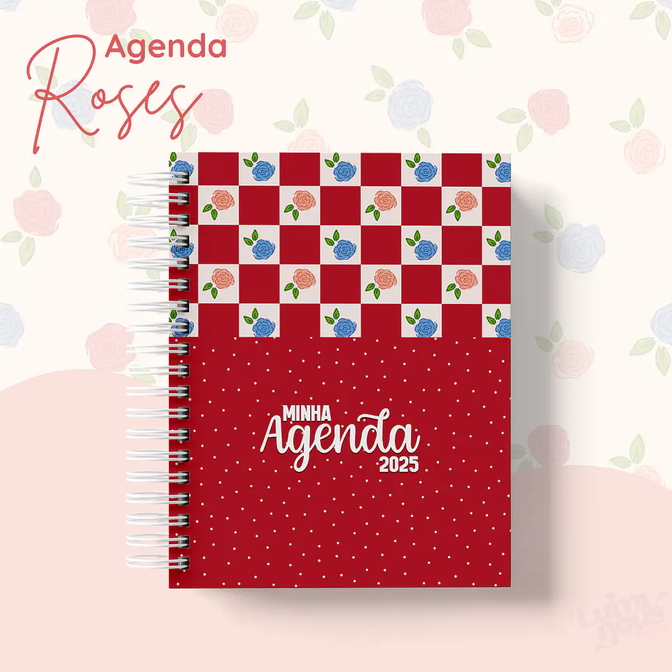 Arquivo Agendas 2025 Coleção Roses - Luminous Paper 8