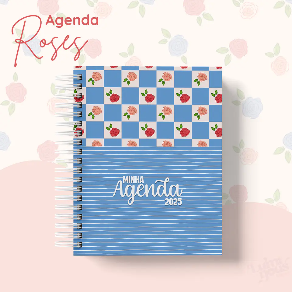 Arquivo Agendas 2025 Coleção Roses - Luminous Paper 9