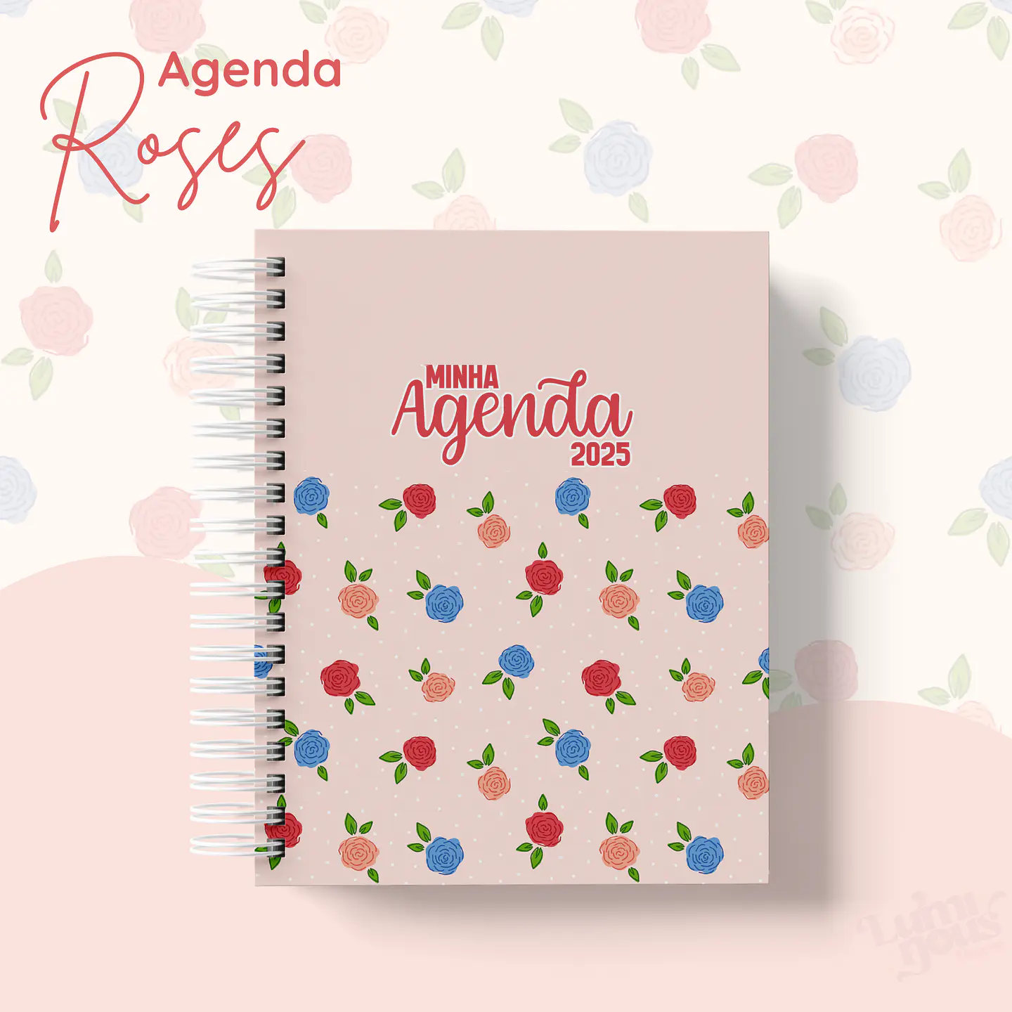 Arquivo Agendas 2025 Coleção Roses - Luminous Paper 10
