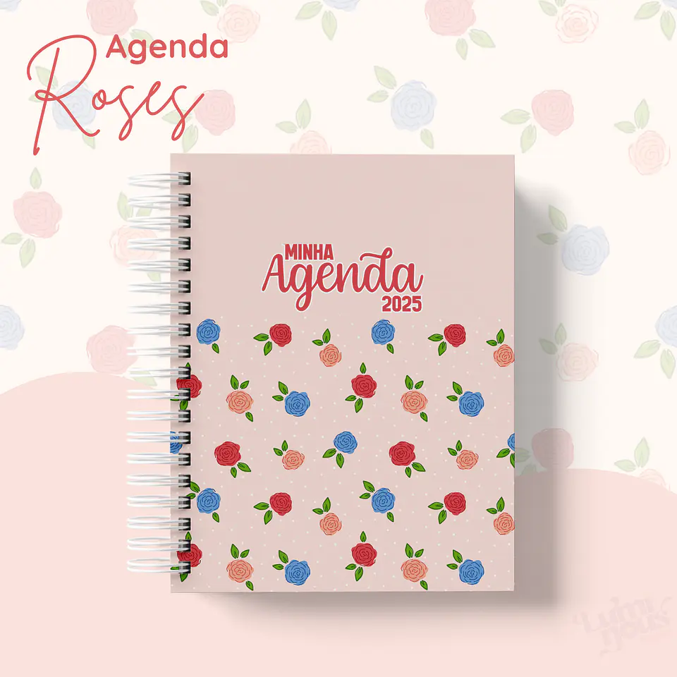 Arquivo Agendas 2025 Coleção Roses - Luminous Paper 10