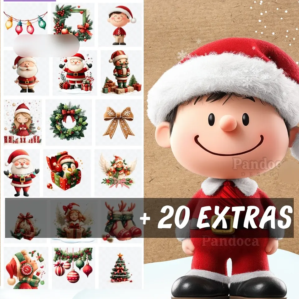 Kit Digital Natal 60 Clipparts - PANDOCA 6