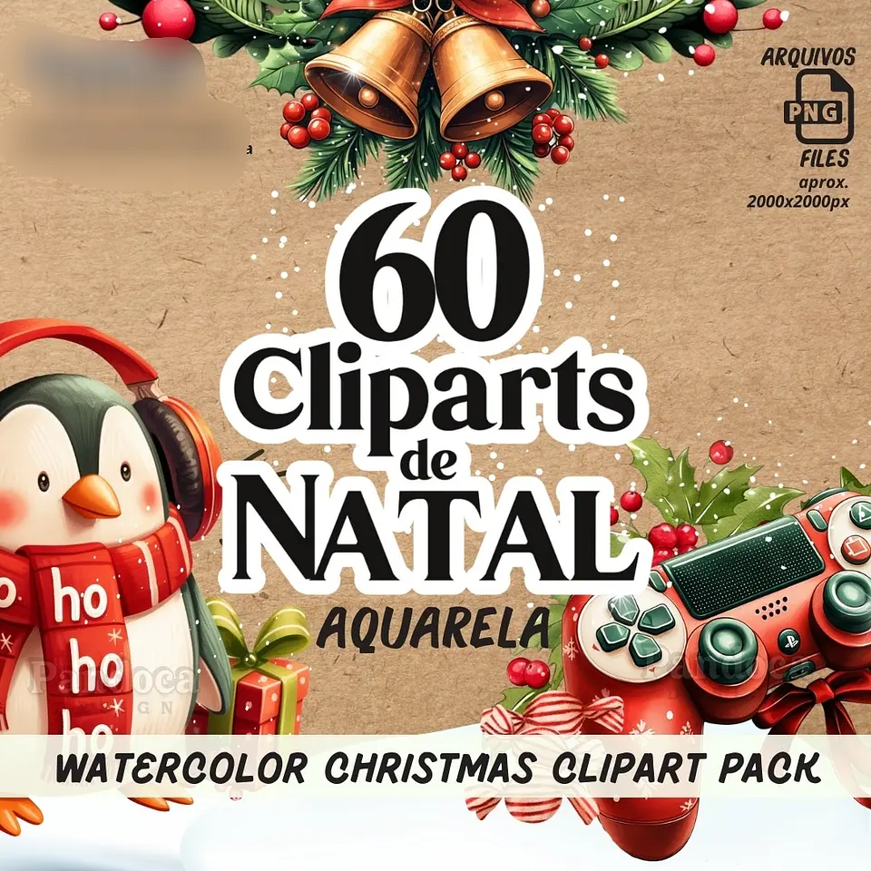 Kit Digital Natal 60 Clipparts - PANDOCA 7