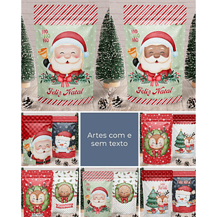 Arquivo Natal Rótulo para Saquinho ZipLock - BALOON