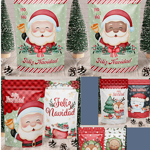Arquivo Natal Rótulo para Saquinho ZipLock - BALOON