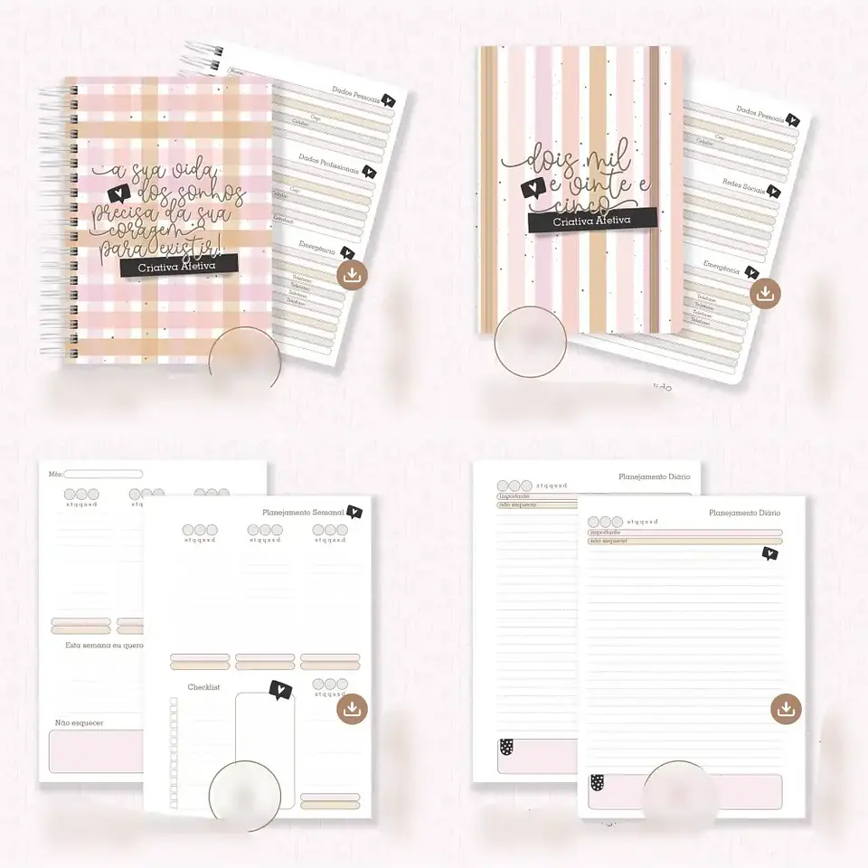 Arquivo Encadernação Coleção Momentos Agenda 2025 - CRIATIVA AFETIVA 1