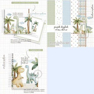 Arquivo Encadernação Baby Combo Meu Dino -  CRIATIVA AFETIVA