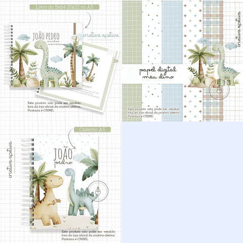 Arquivo Encadernação Baby Combo Meu Dino -  CRIATIVA AFETIVA