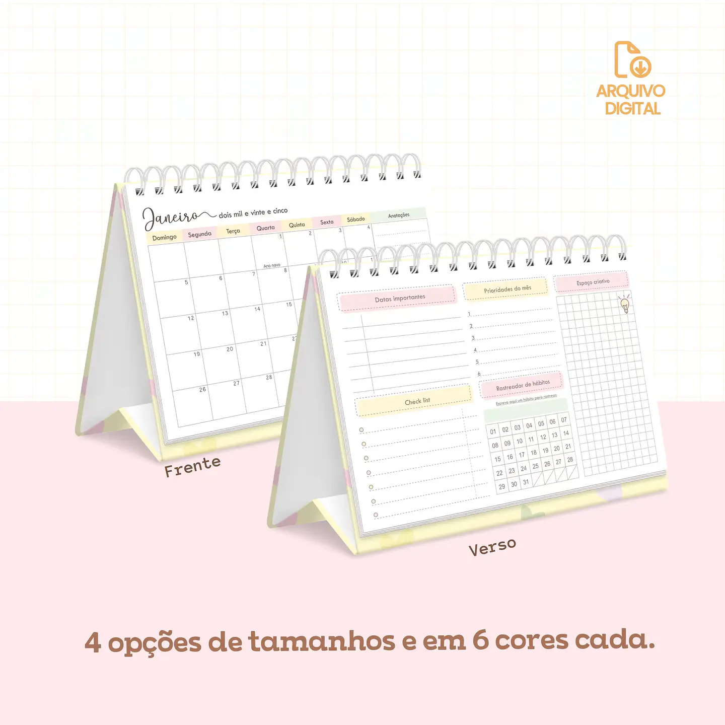 Arquivo Combo Calendários 2025 - SARA 2