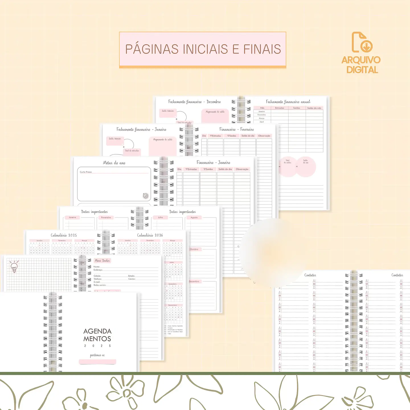 Arquivo Encadernação Agendamento Manicure 2025 - sara 4