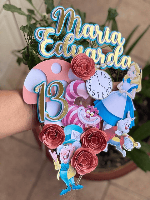 Arquivo de Corte Topo Alice no Pais das Maravilhas 