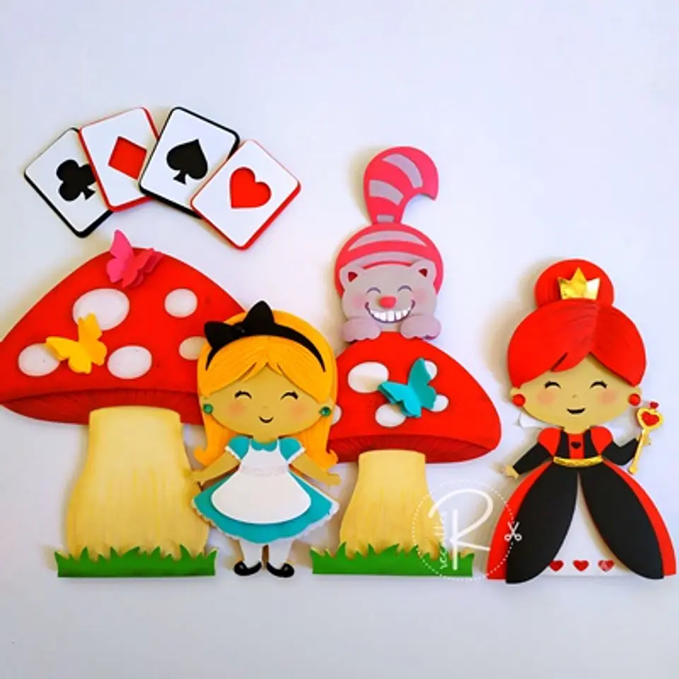 Arquivo de Corte Topo Alice no Pais das Maravilhas  1