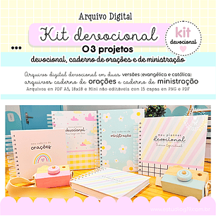Arquivo Encadernação Kit Devocional - studio g19