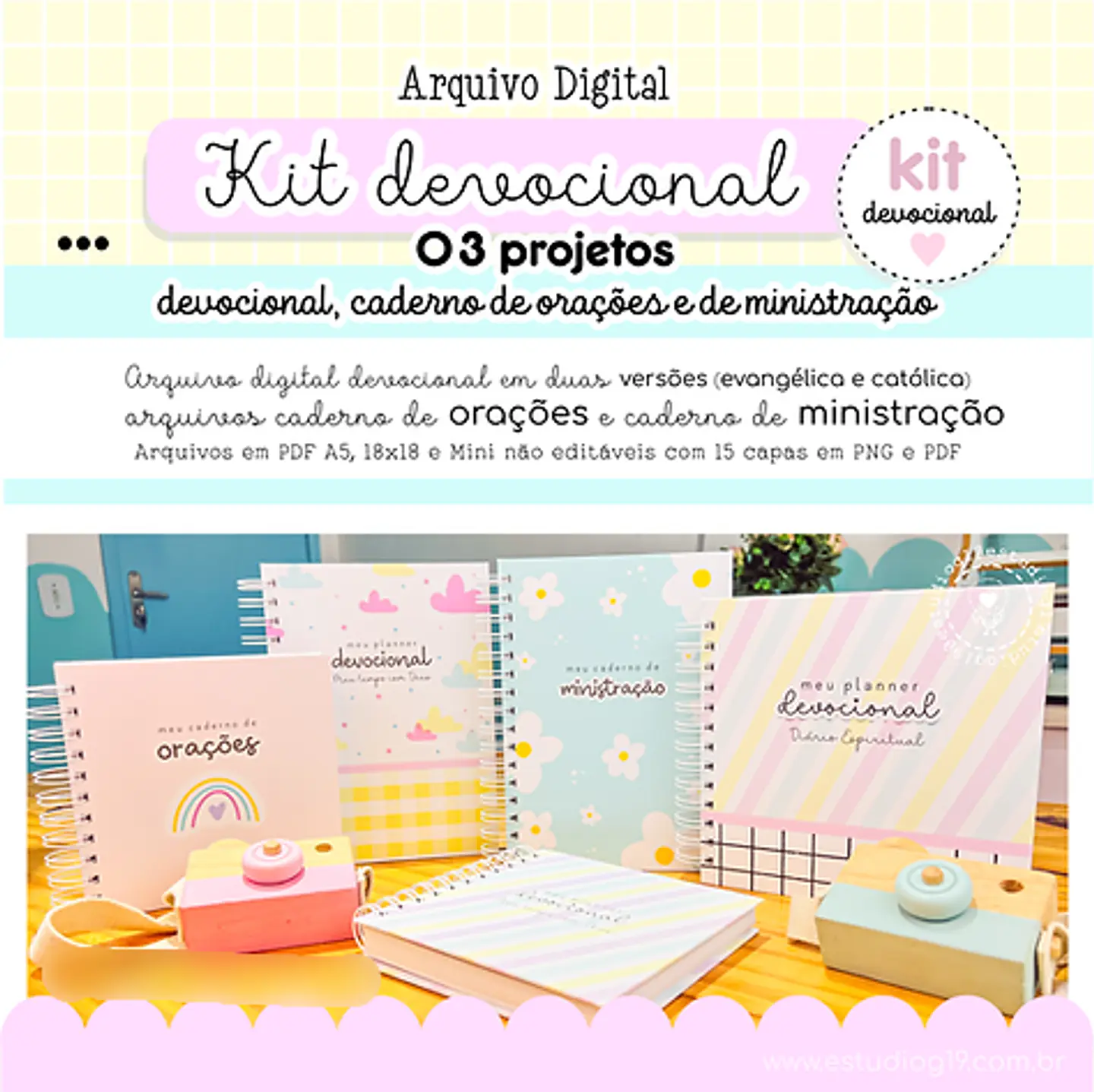 Arquivo Encadernação Kit Devocional - studio g19 1