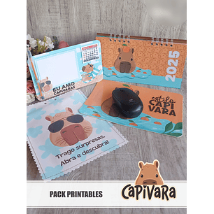 Arquivo Coleção Capivara Pack Printables - TITA