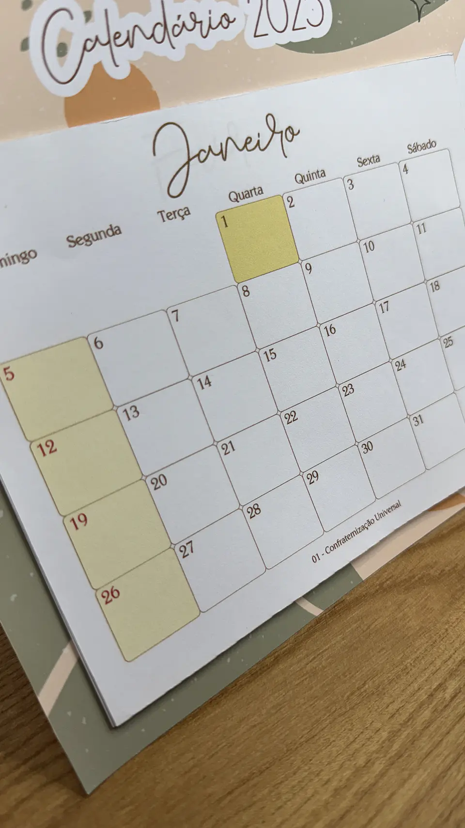 Arquivo Coleção Calendários 2025 - MADI 40