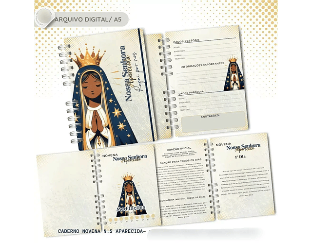 Arquivo Caderno Novena Nossa Senhora Aparecida 