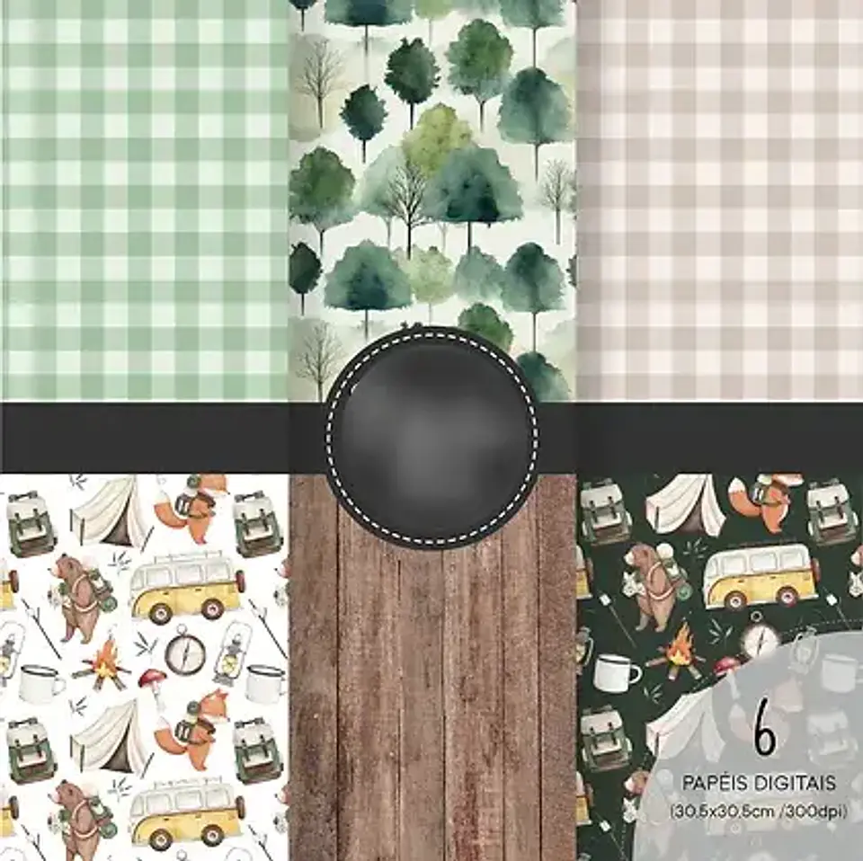 Kit Digital Acampamento Aquarela - ESTUDIO 812 2