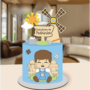 Arquivo Topo de Bolo Fazendinha Menino - EM CAMADAS