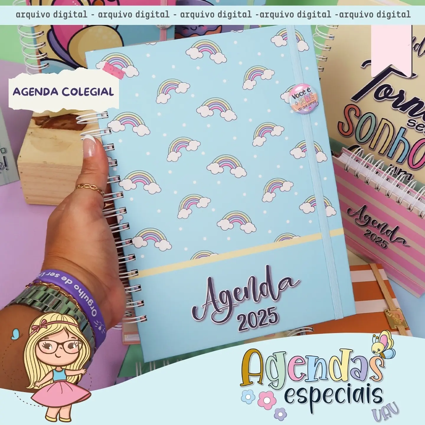 Arquivo Agendas Especiais 2025 Coleção UAU - Mimos Personalizados 2