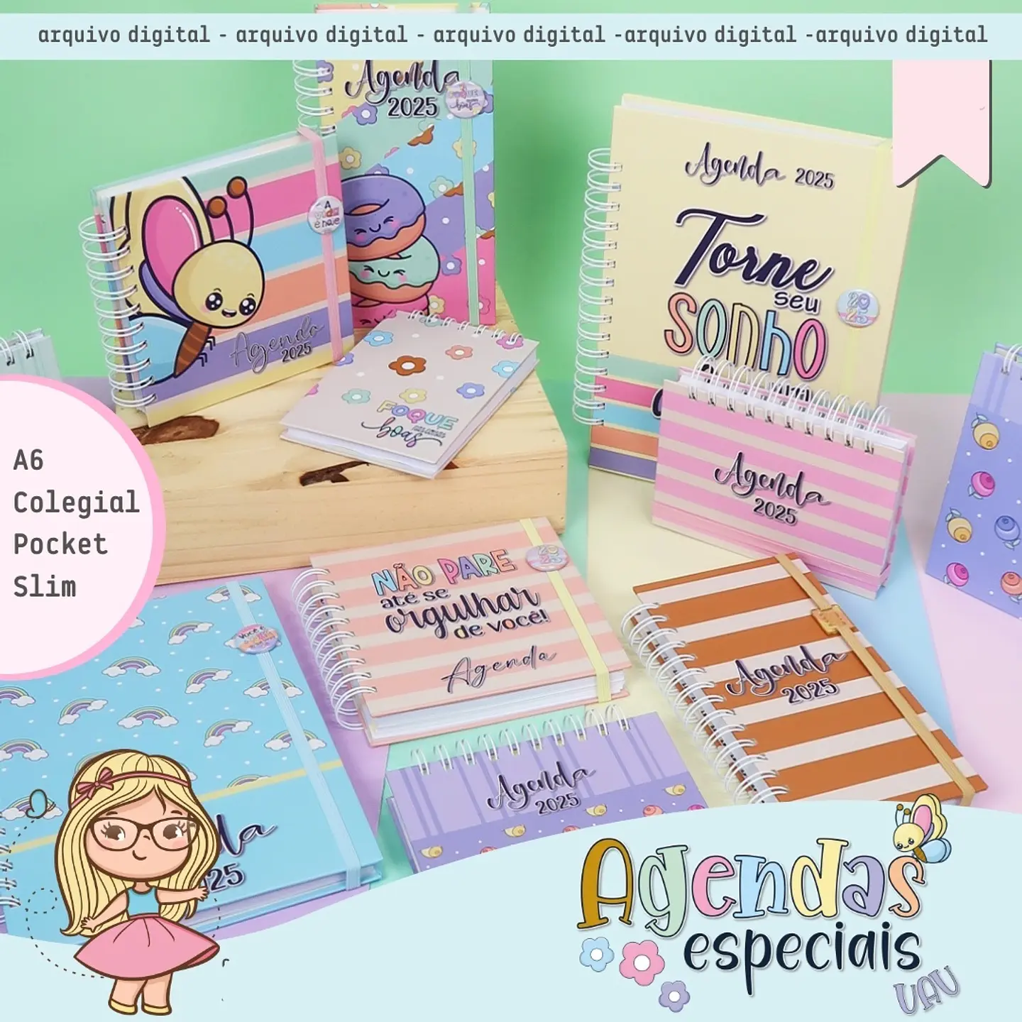 Arquivo Agendas Especiais 2025 Coleção UAU - Mimos Personalizados 1