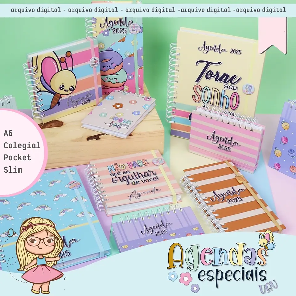 Arquivo Agendas Especiais 2025 Coleção UAU - Mimos Personalizados 1