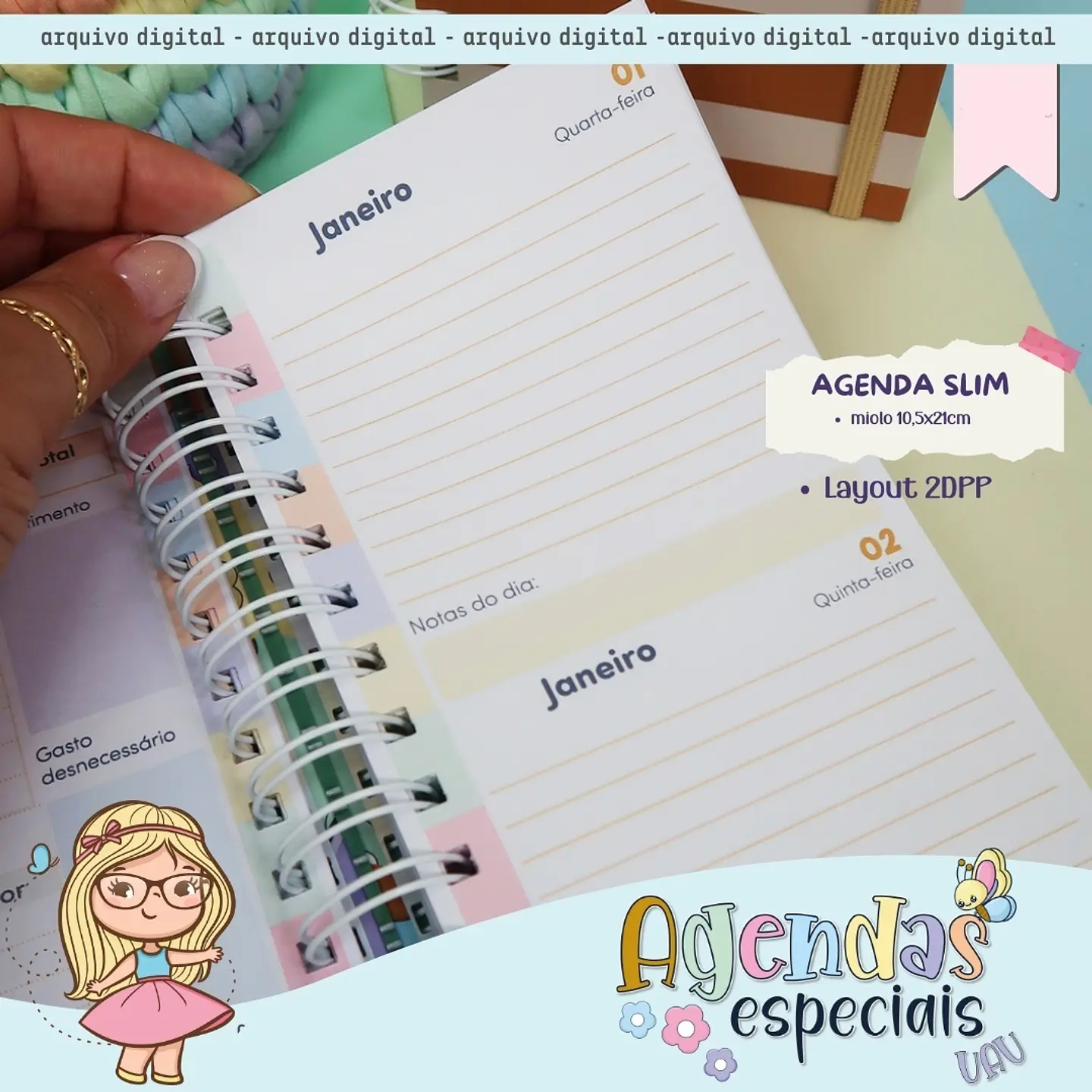 Arquivo Agendas Especiais 2025 Coleção UAU - Mimos Personalizados 4