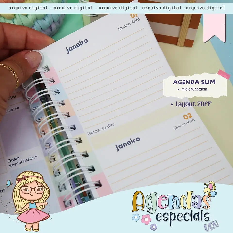 Arquivo Agendas Especiais 2025 Coleção UAU - Mimos Personalizados 4