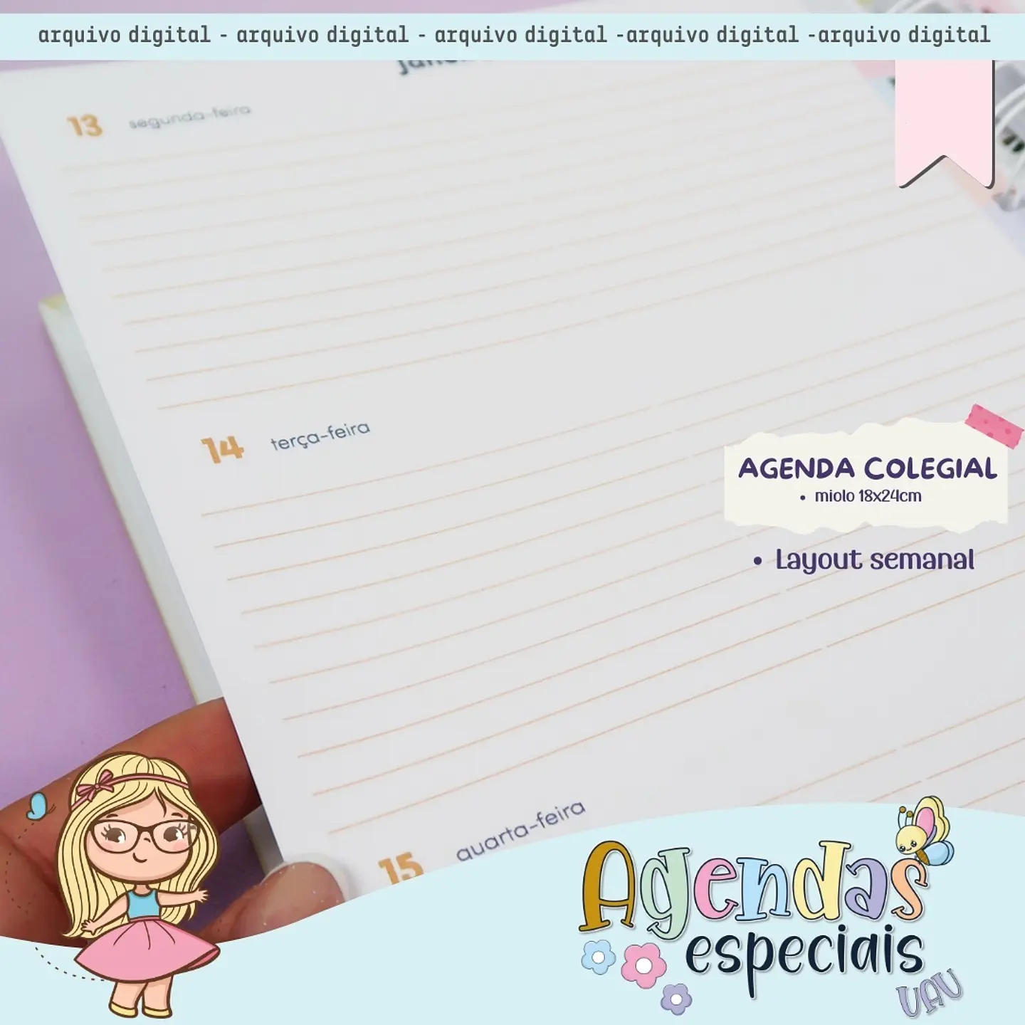 Arquivo Agendas Especiais 2025 Coleção UAU - Mimos Personalizados 6