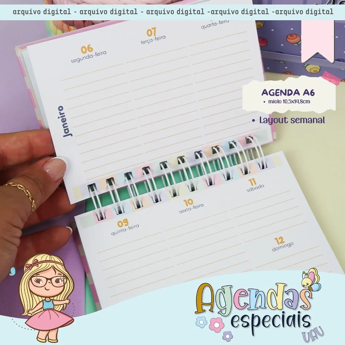 Arquivo Agendas Especiais 2025 Coleção UAU - Mimos Personalizados 7