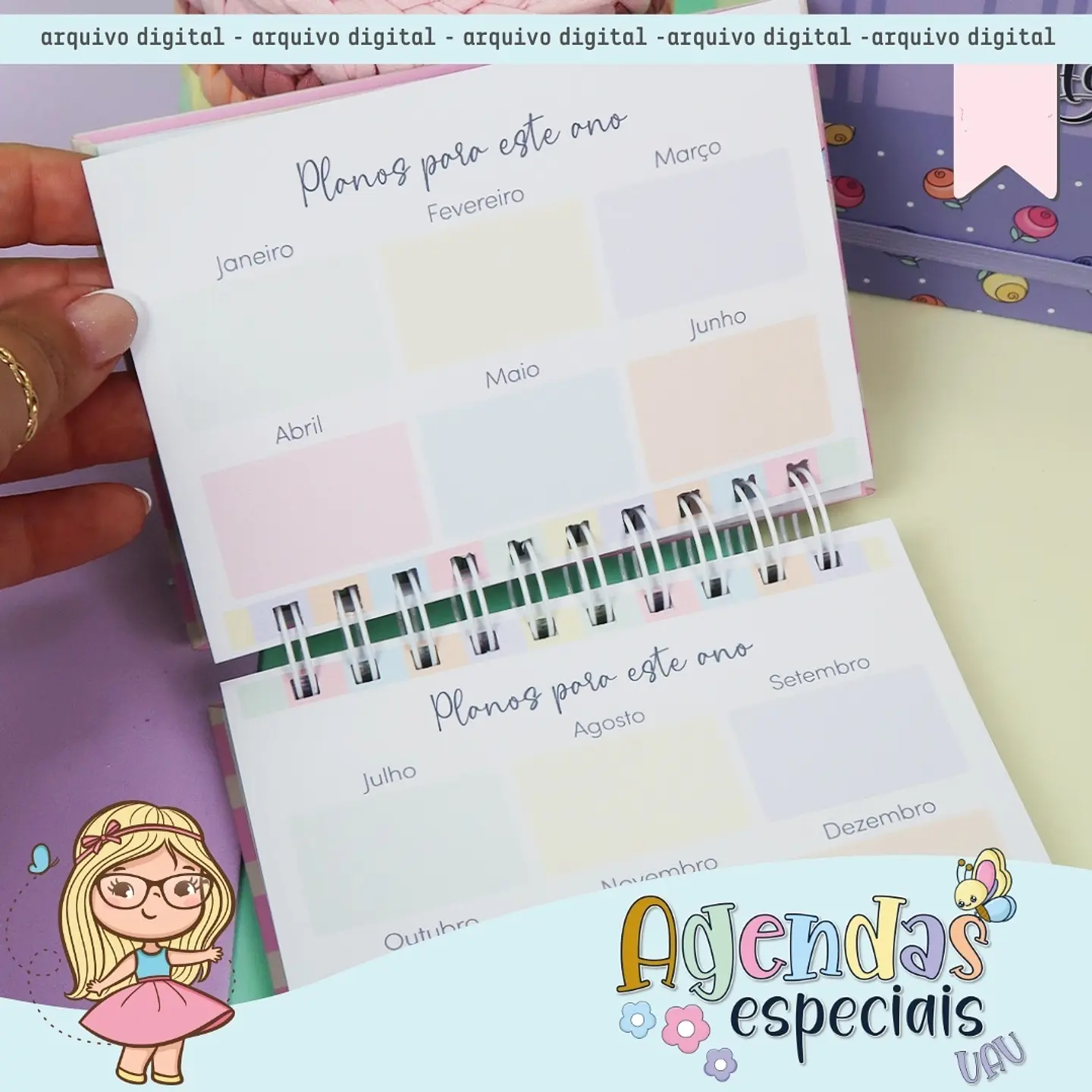 Arquivo Agendas Especiais 2025 Coleção UAU - Mimos Personalizados 8