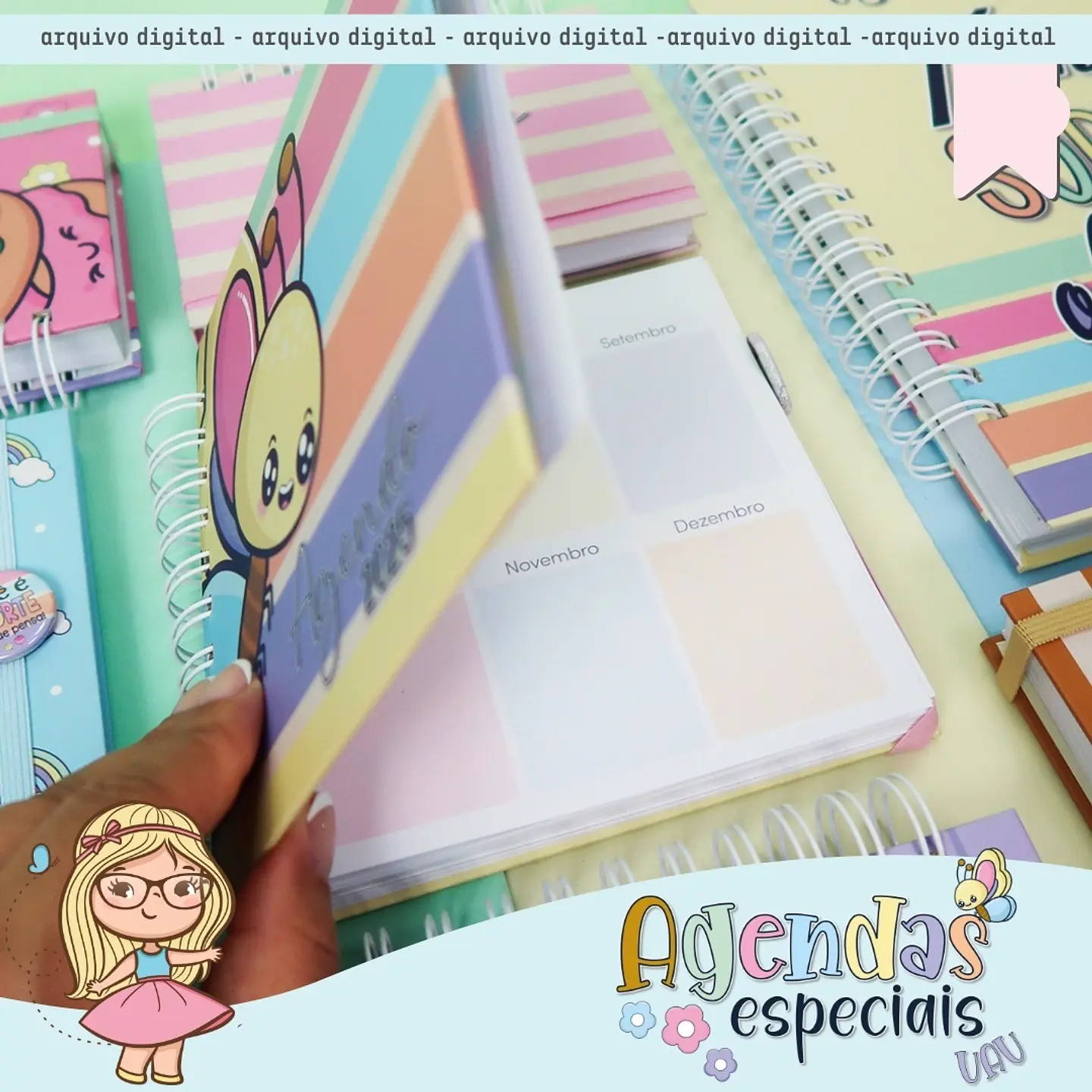 Arquivo Agendas Especiais 2025 Coleção UAU - Mimos Personalizados 12