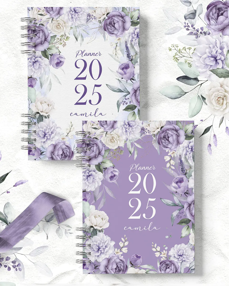 Arquivo Planner 2025 Coleção Violeta - Bicho Papel 1
