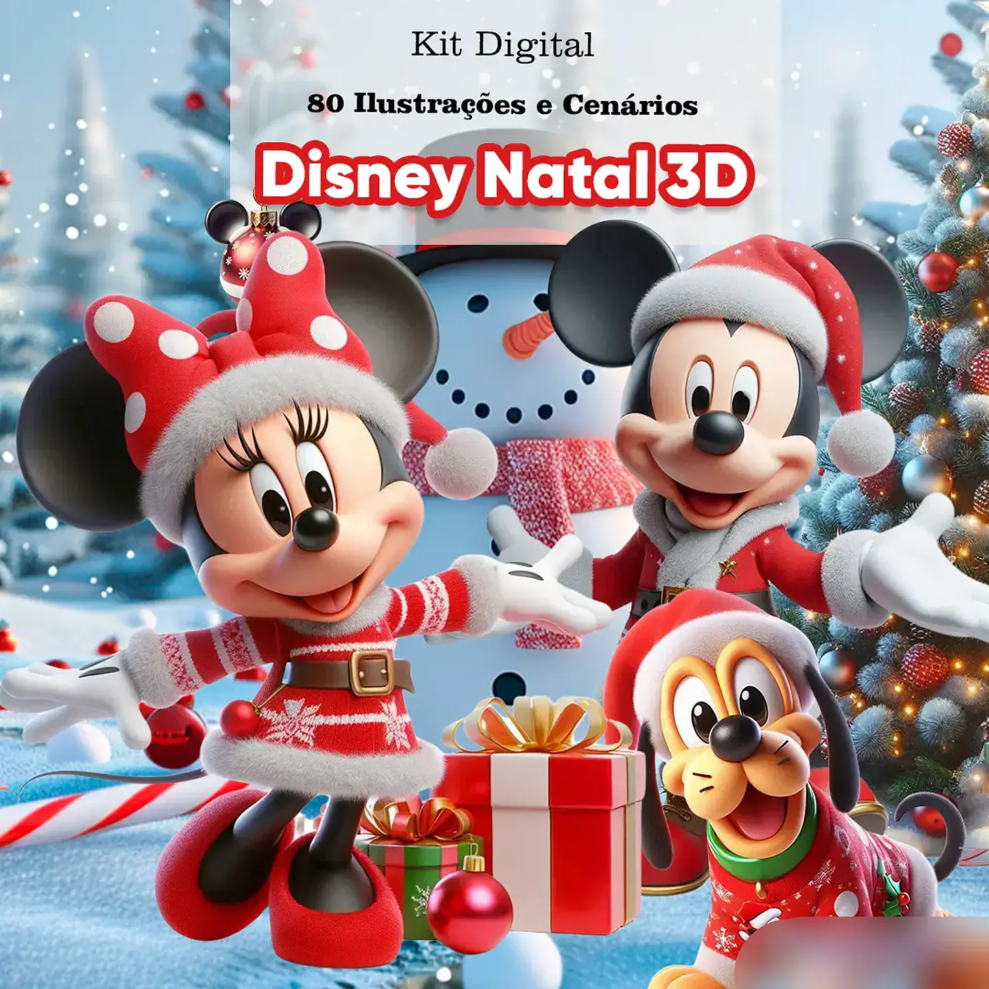 Kit Digital Natal Disney - illustradeb 1